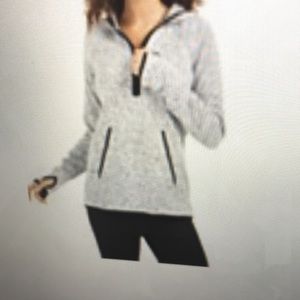 NWOT Ideology Quarter Zip Hoodie Sweater